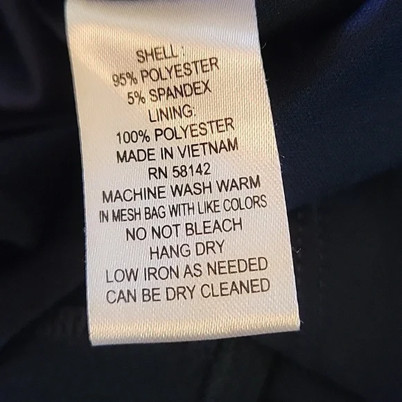 London Times navy blue sleeveless fit&flare dress silver metal neckchain 10 …EUC - Picture 7 of 7